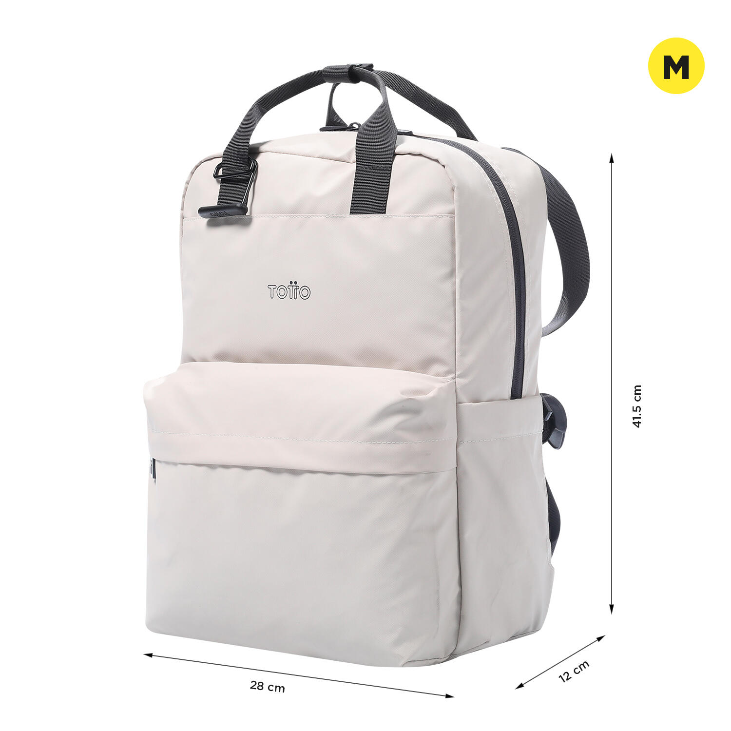 Totto Mochila urbana Billy White Sand Poliéster 28 x41.5 x12 cm 2/5