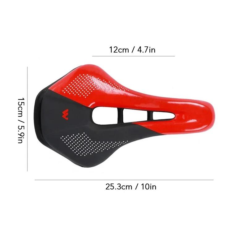 Sa biciclete de oraș ergonomic, ventilație, negru/roșu