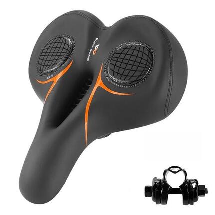 Stoßdämpfender Fahrradsattel aus Schaumstoff für MTB, Rennräder - Orange