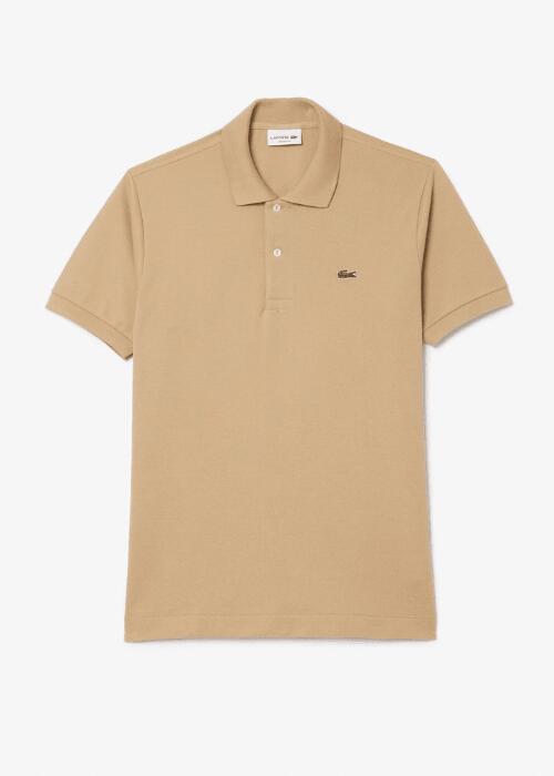 Lacoste Model L1212 Short Sleeved Ribbed Collar S Kleur Bruin 6/6