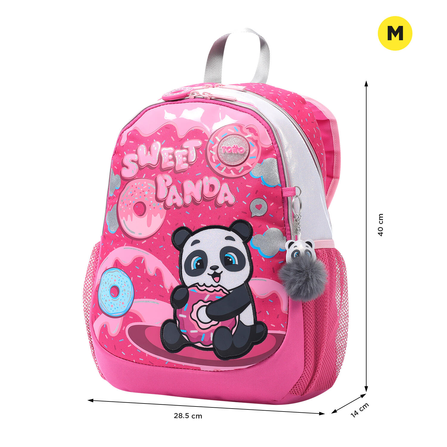 Totto Mochila Infantil Sweet Panda Rosa Poliéster 28.5 x 40.5 x 11 cm 2/5