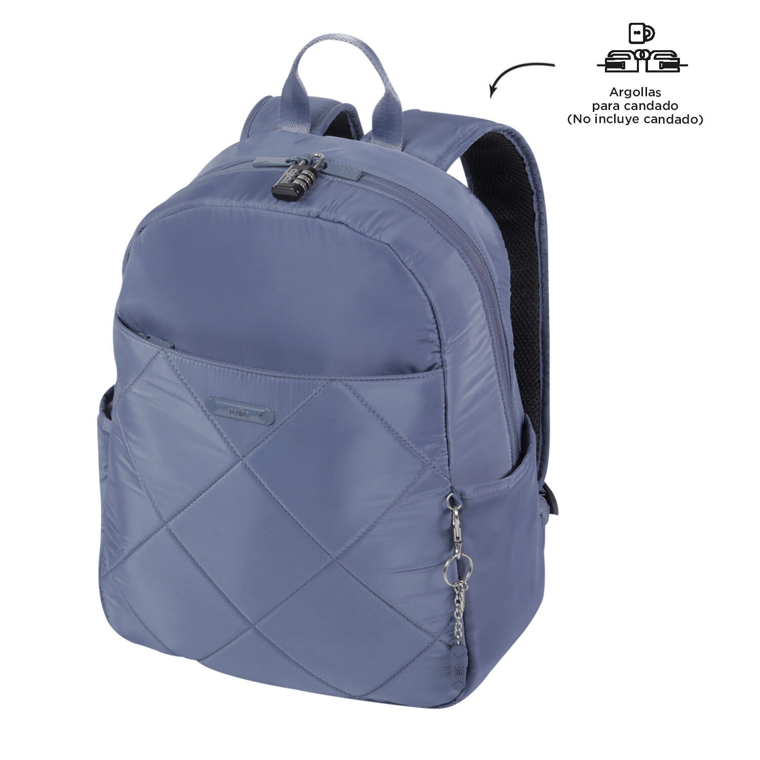Totto Mochila ejecutiva  Arlet  -Dimensiones:30 x 40 x 14 cm-Material:Poliester 5/5