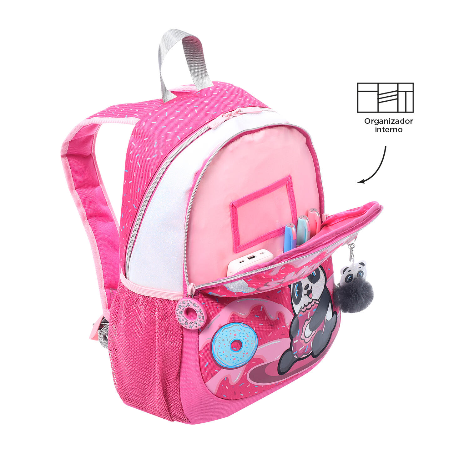 Totto Mochila Infantil Sweet Panda Rosa Poliéster 28.5 x 40.5 x 11 cm 4/5