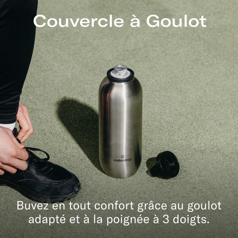 waterdrop Gourde Thermo - Noir Mat - 1L