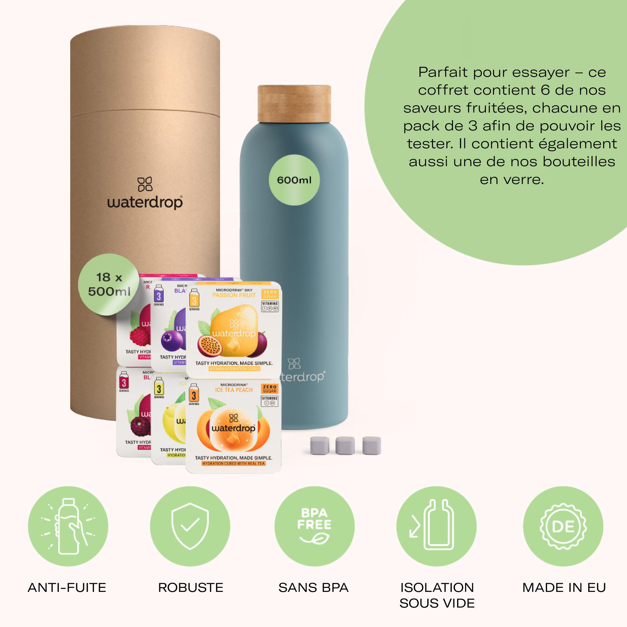 waterdrop Coffret Dégustation Inox 5/7