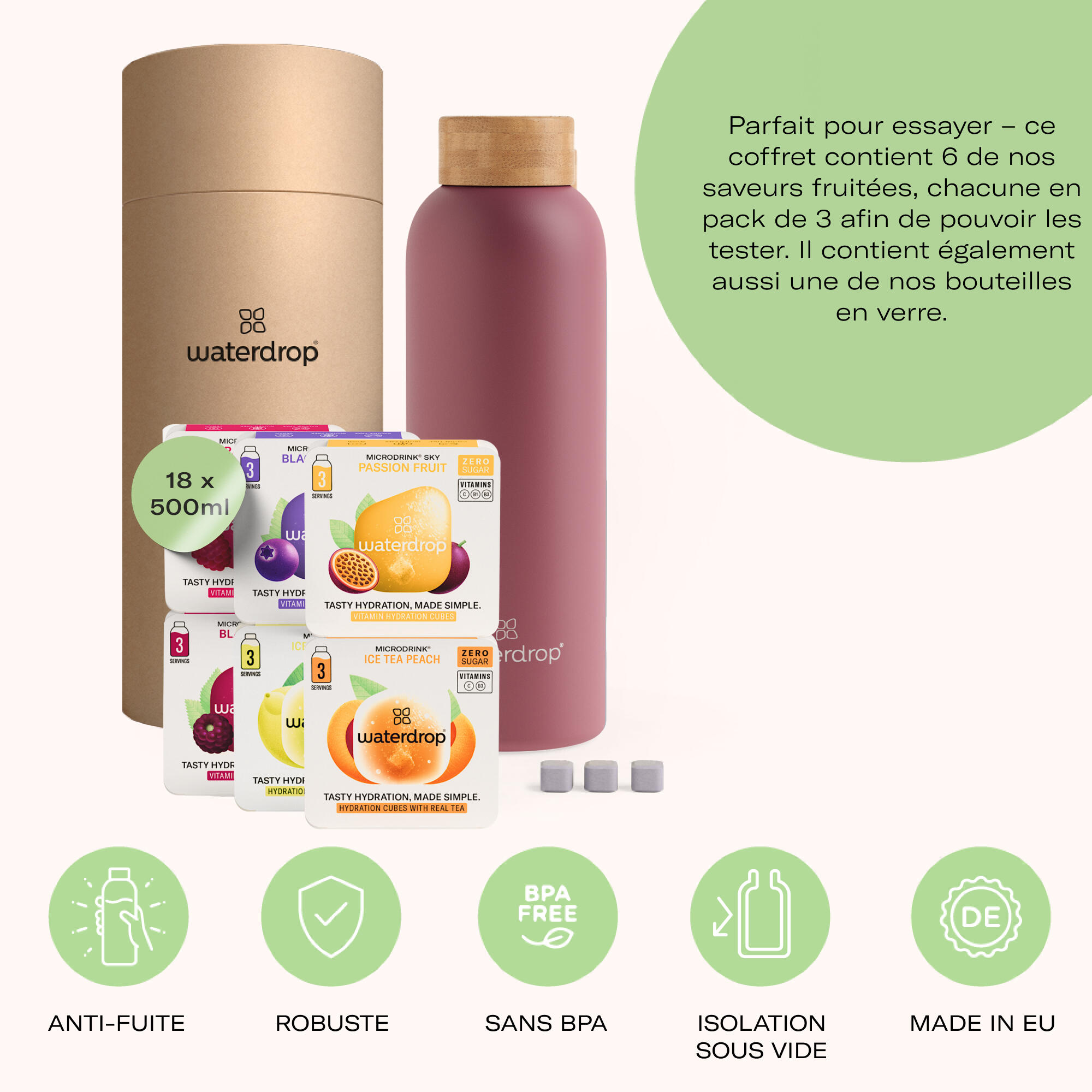 waterdrop Coffret Dégustation Inox 5/6