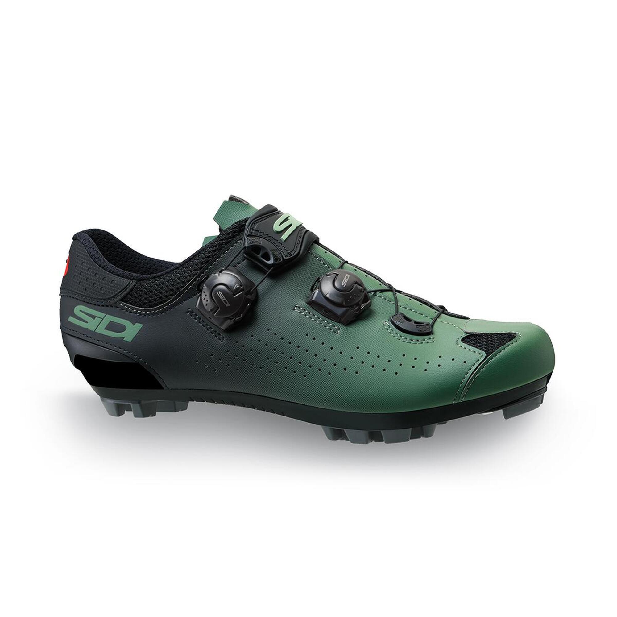 Sidi - Chaussures Eagle 10 Mega Vert/noir - Chaussures De Vélo - Noir|vert - 41 - Decathlon