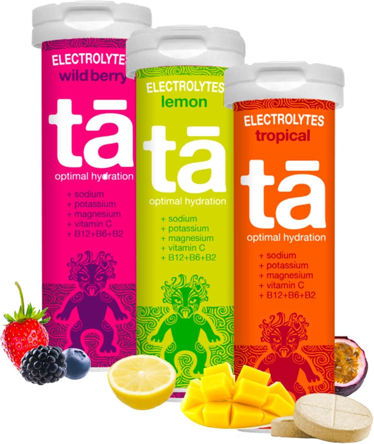 TA ENERGY PACK x3 Tubes - Hydratatietabletten - (citroen, tropisch, rode vruchten)