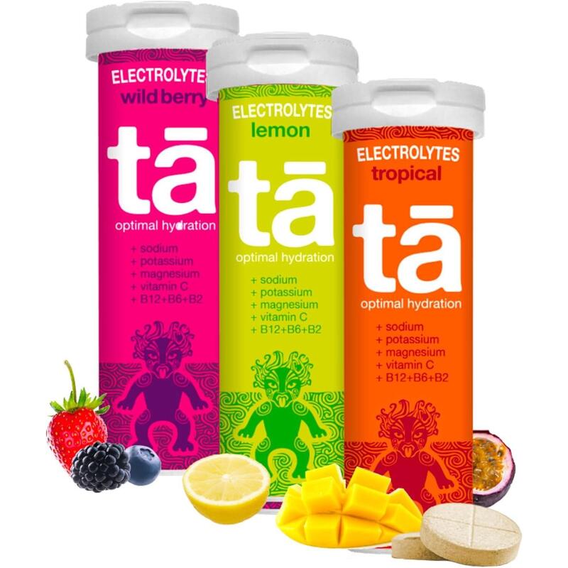 PACK x3 Tubos – Pastilhas de hidratação – (limão, tropical, frutos vermelhos) Exclusivo Online                   2 cores disponíveis
 25,00€  Preço por quantidade 484,50€kg TA ENERGY PACK x3 Tubos – Pastilhas de hidratação – (limão, tropical, frutos vermelhos)Vendido e expedido por: TAENERGY EU (FBD)*    