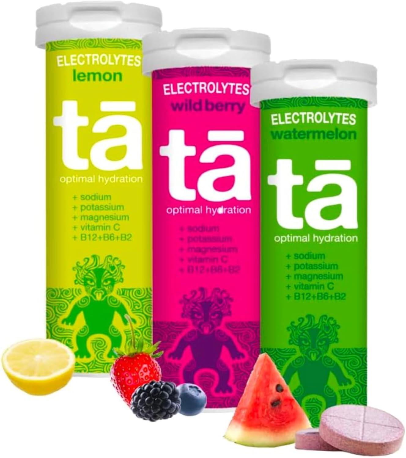 TA ENERGY PACK x3 Tubos – Pastilhas de hidratação – (limão, melancia, frutos vermelhos)