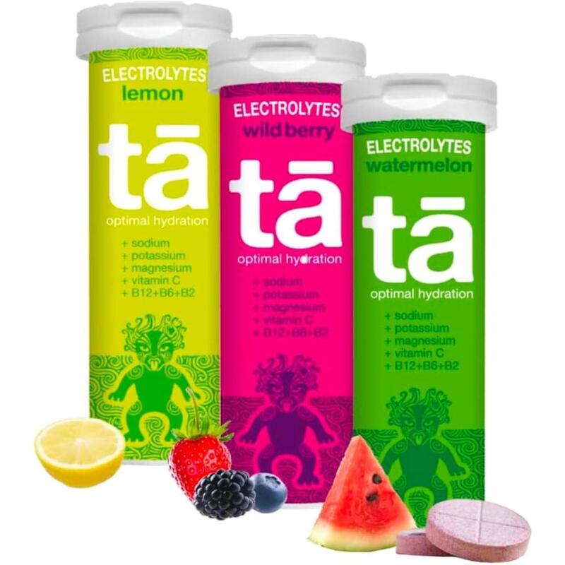 PACK x3 Tubos – Pastilhas de hidratação – (limão, melancia, frutos vermelhos) Exclusivo Online                             4 cores disponíveis
 25,00€  Preço por quantidade 484,50€kg TA ENERGY PACK x3 Tubos – Pastilhas de hidratação – (limão, melancia, frutos vermelhos)Vendido e expedido por: TAENERGY EU (FBD)*    