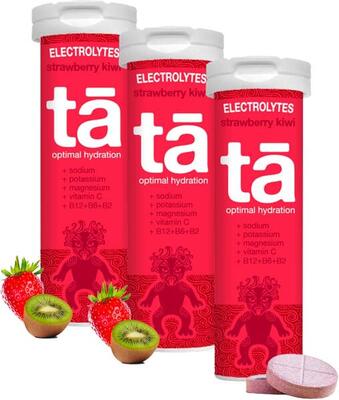 Pack x3 tubes - hydratatietabletten - (aardbei kiwi x3)