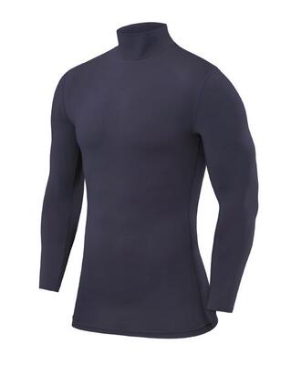Top a maniche lunghe a collo alto da uomo Baselayer