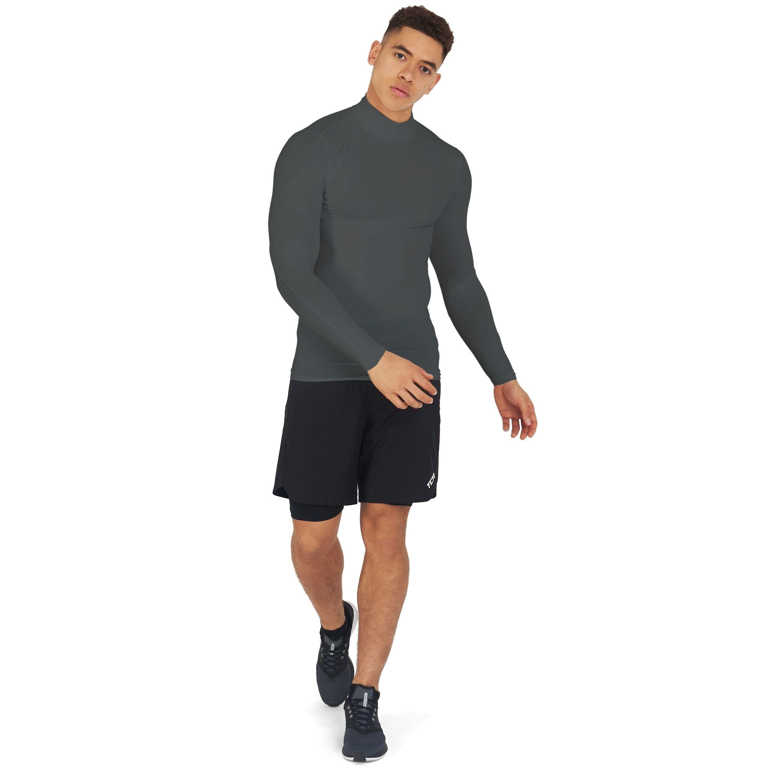 PowerLayer Men's Compression T-Shirt Long Sleeve For Football