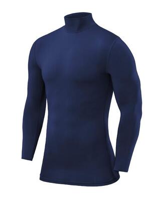 Top a maniche lunghe a collo alto da uomo Baselayer
