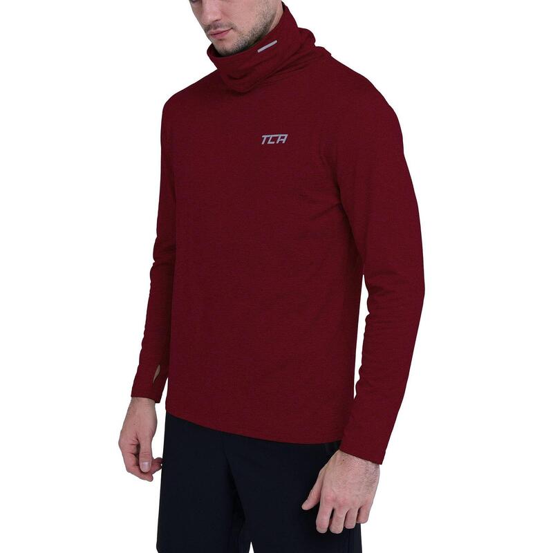 Haut thermique à manches longues et col montant pour homme