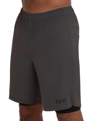 Ultra Sporthose Herren kurz 2 in 1 mit Tasche - Kurze Sport Shorts