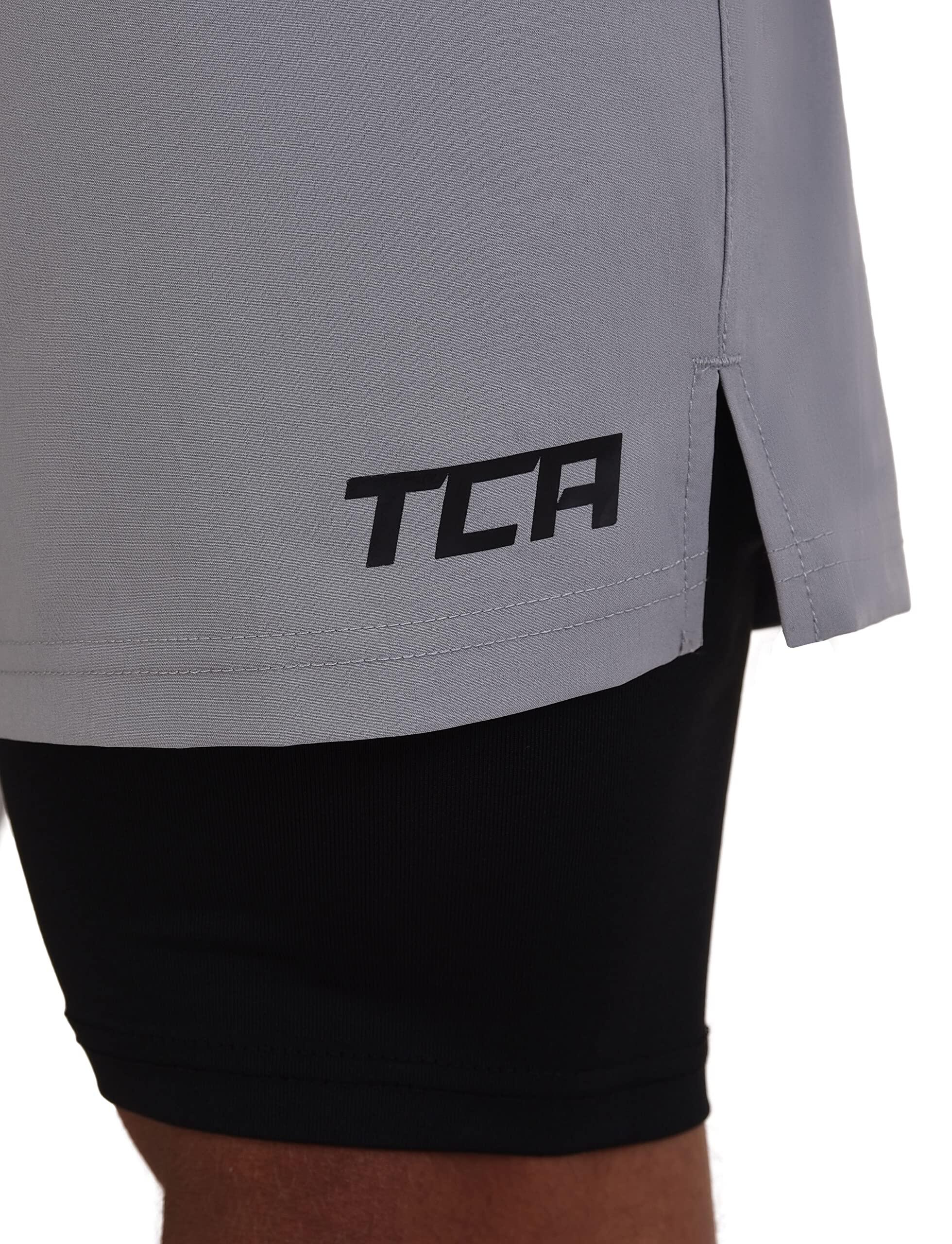 Men's Ultra 2-in-1 Running Shorts with Key Pocket - Cool Grey 4/6