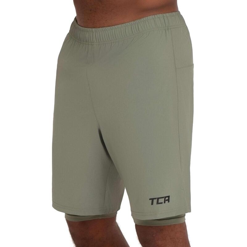 Short 2-en-1 Ultra avec Poche à Fermeture Éclair pour Hommes