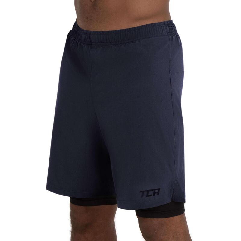 Short 2-en-1 Ultra avec Poche à Fermeture Éclair pour Hommes