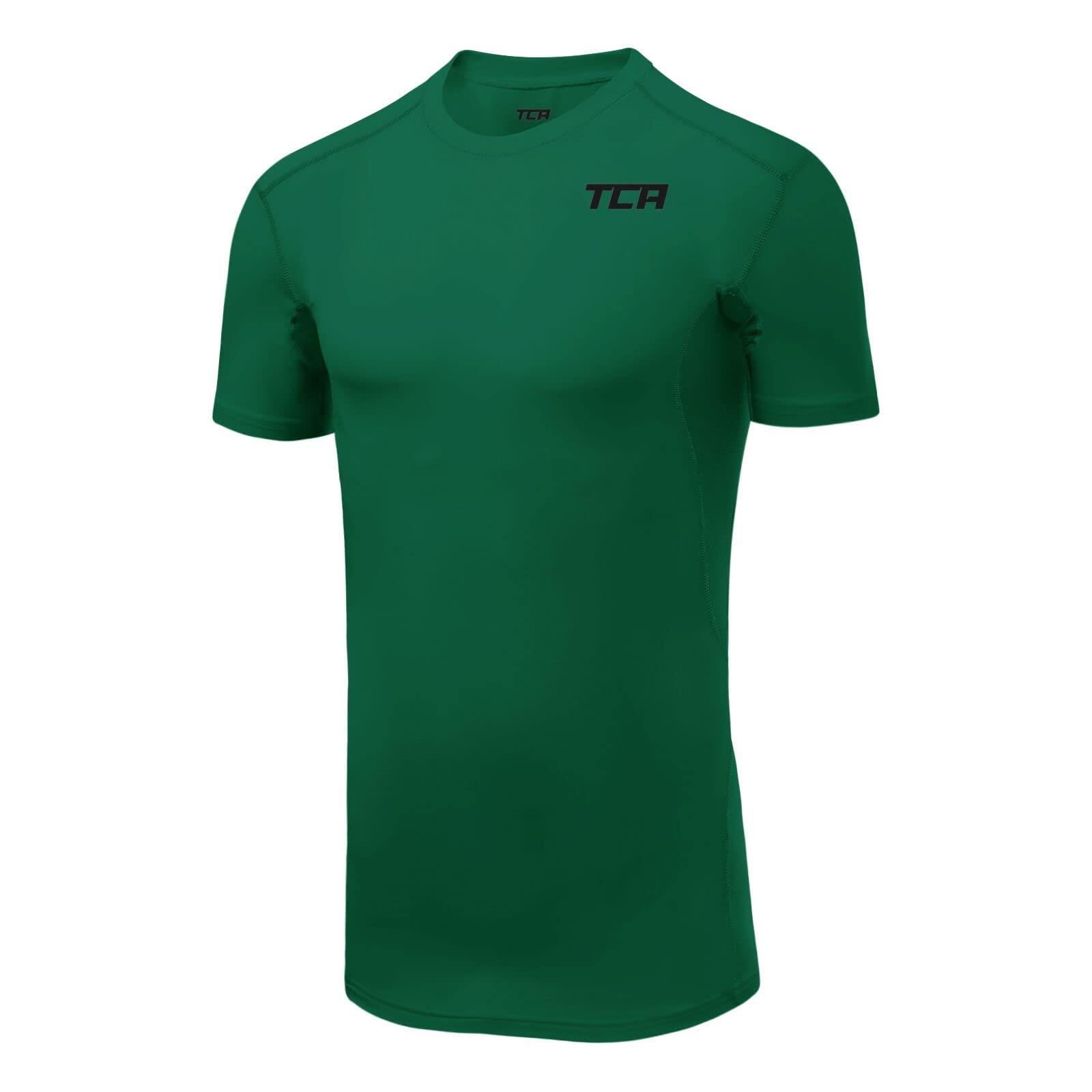 TCA Herren HyperFusion, schnelltrocknendes Sportshirt mit Kompressionspassform