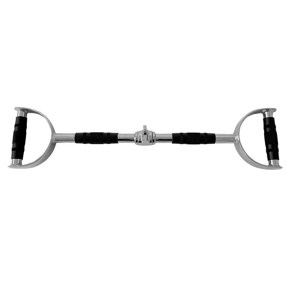GLADIATORFIT Steel bar with handles for pulley pulls GladiatorFit