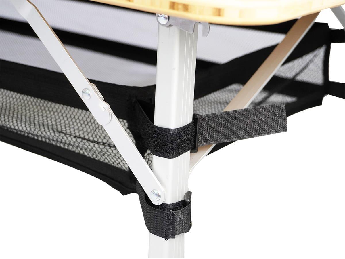 Tavolo Da Campeggio Pieghevole Skandika Tobro - Piano In Bambù, Altezza Regolabile, Portata 100 Kg - Foto 9