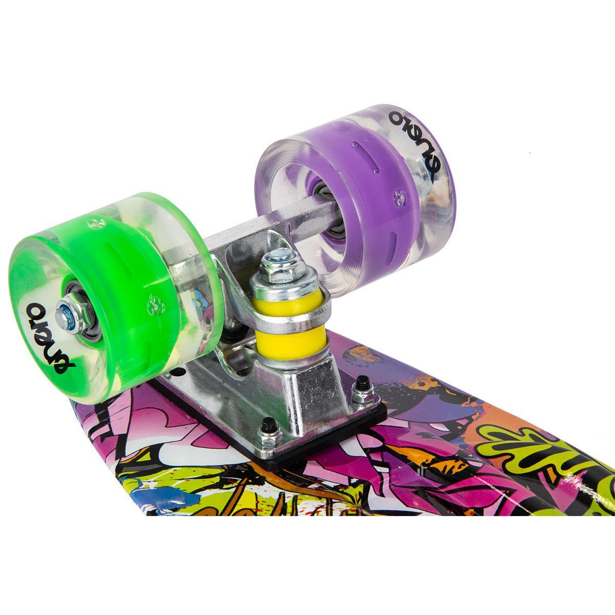 Mini deskorolka dla dzieci Enero kółka Led plastikowa 6/7