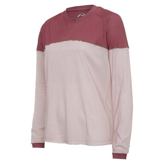 MTB shirt met lange mouwen - Dames - P-Mighty Lady - donkerroze
