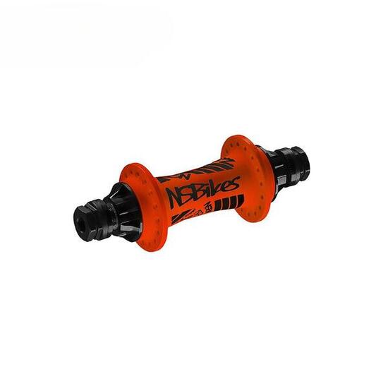 Ruote bici - Mozzi Anteriori Rotanti 10 mm (32 fori) - Arancione - Ns Bikes