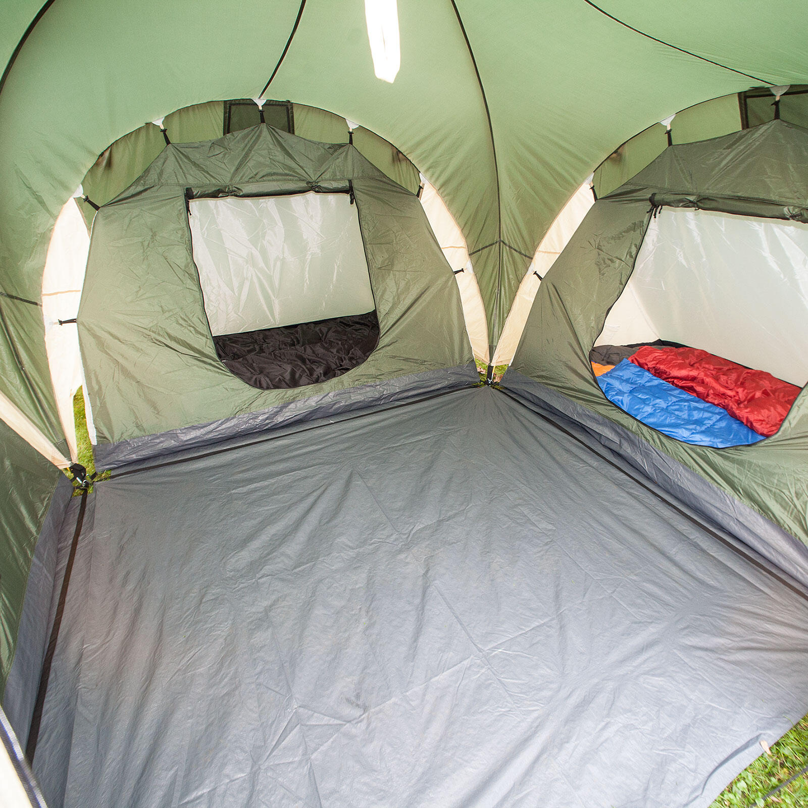 Tente familiale dôme camping Daytona 6 - 6 personnes - 530x370 cm - 3 cabines 4/8