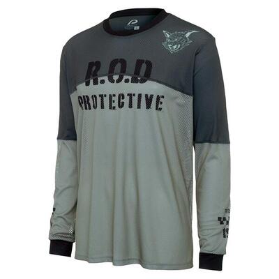 Shirt met lange mouwen - wielrennen - heren - p-monster mash - lichtgroen