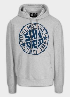 Pitbull san diego sun sweatshirt met capuchon