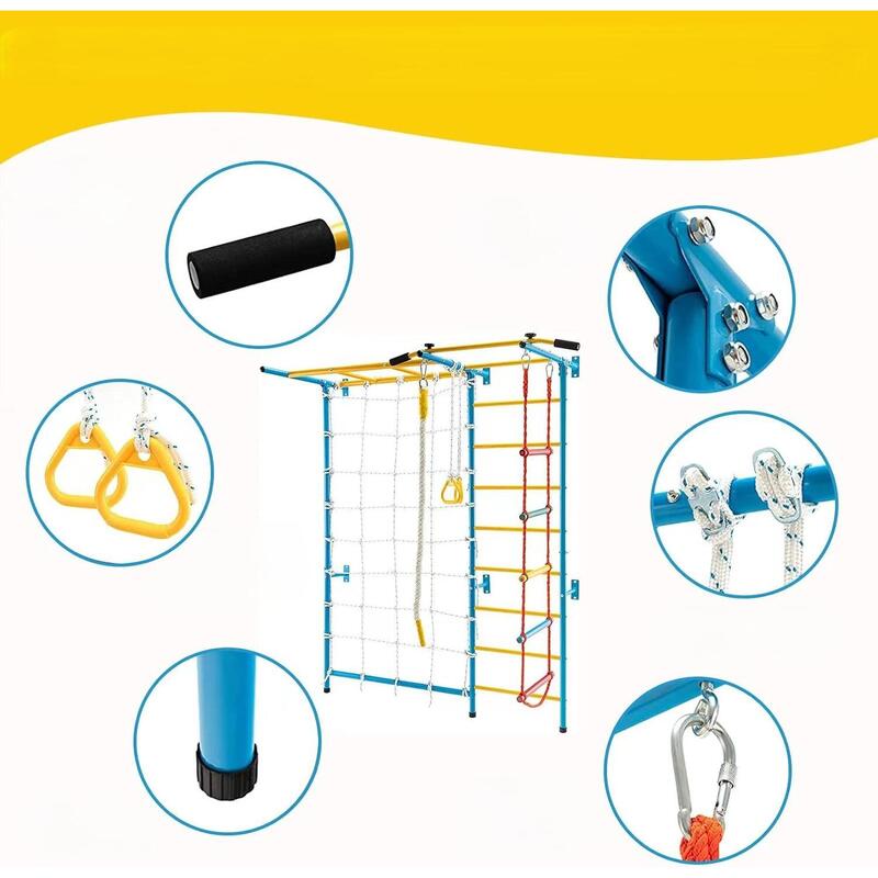 Scară gimnastică Smart Plus cu plasă de cățărare