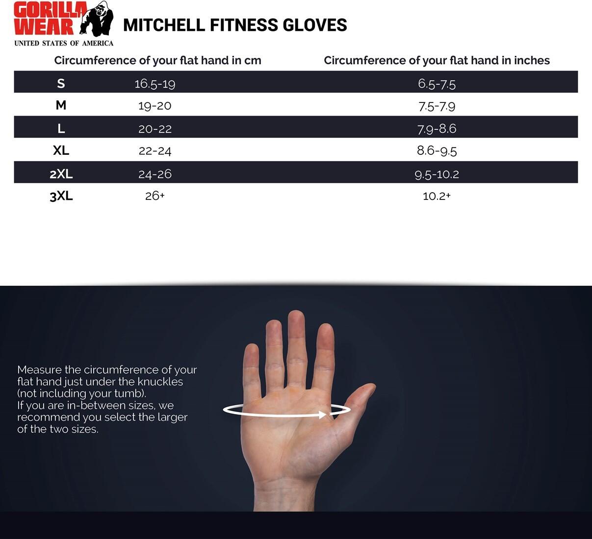 Mitchell Trainingshandschuhe - Schwarz/Grau 3/5