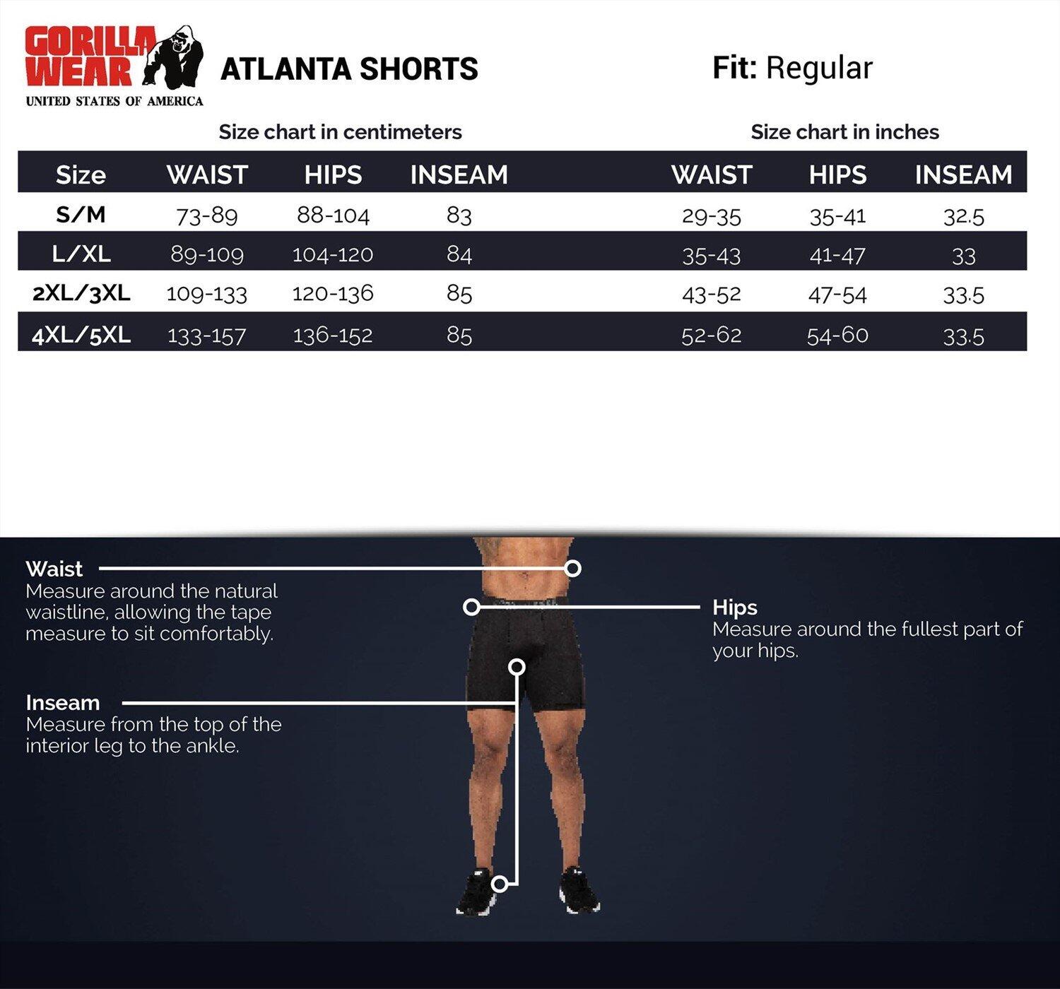 Atlanta Shorts - Zwart/Rood 6/6