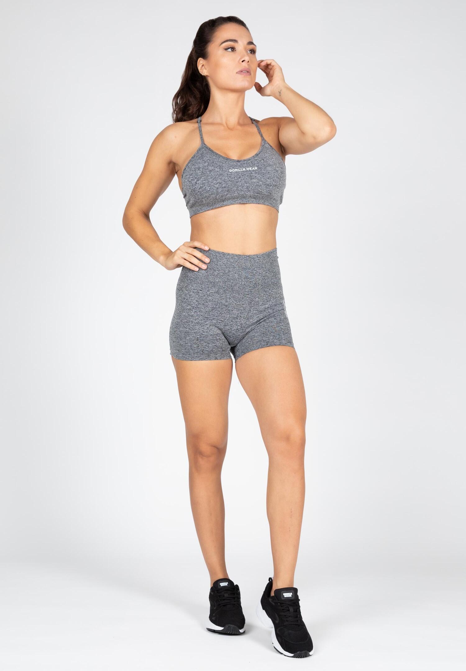 Quincy Sin costura Pantalones cortos - gris Melange 5/6
