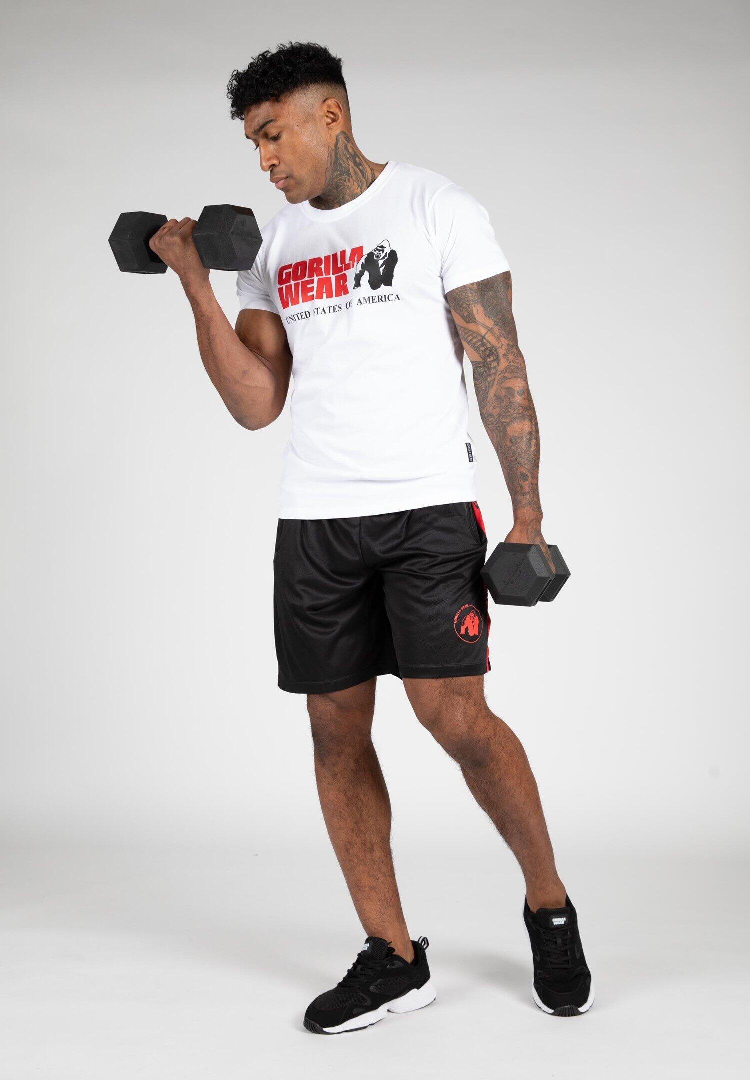 Atlanta Pantalones cortos - Negro/Rojo 5/6