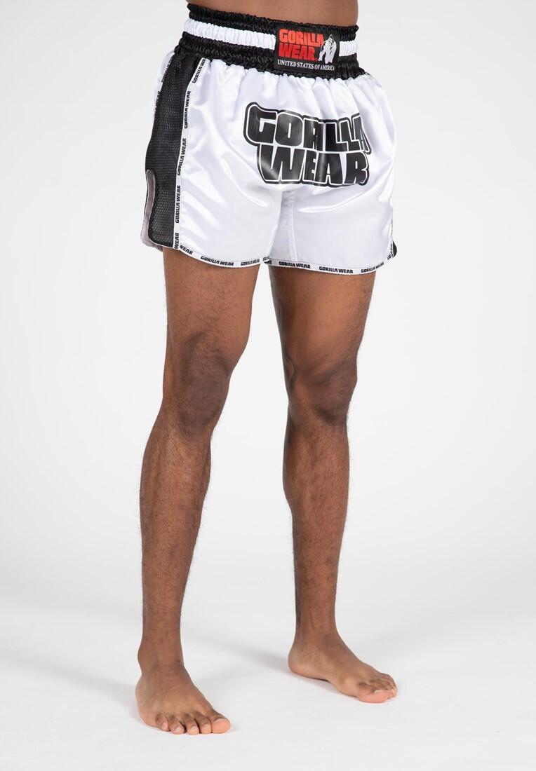 Piru Muay Thai Pantaloncini - Bianco/Nero 5/6