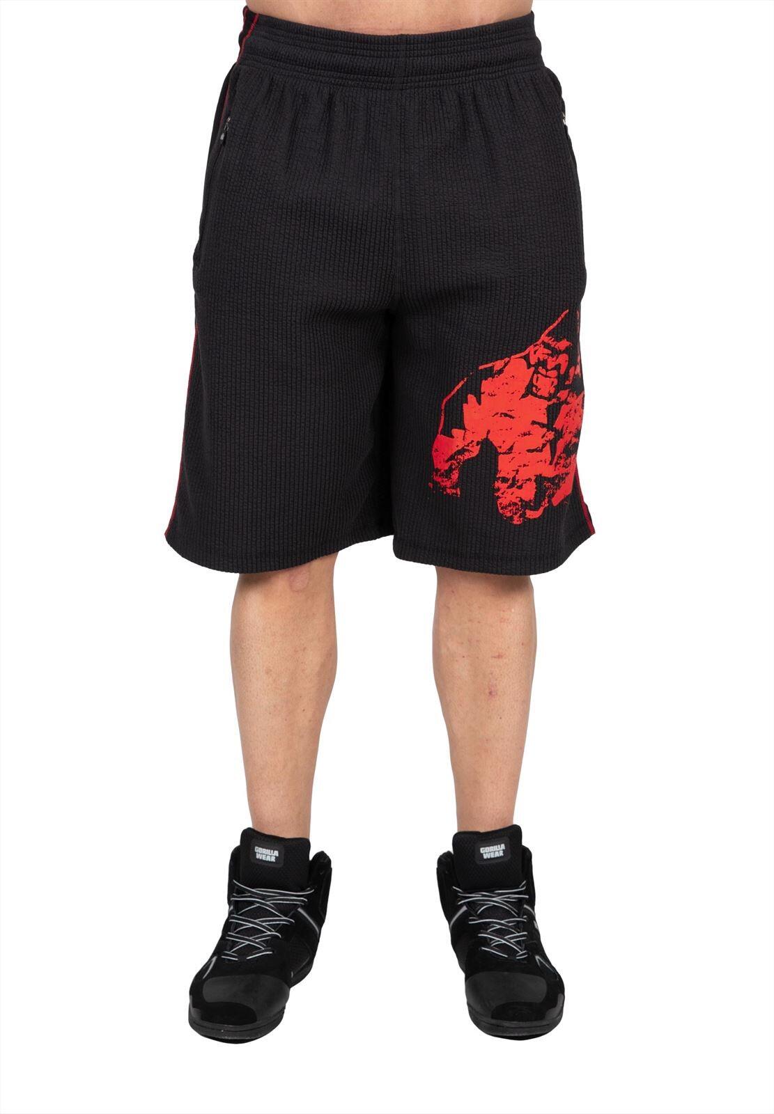 Buffalo Entrenamiento Vieja escuela Pantalones cortos - Negro/Rojo 6/6