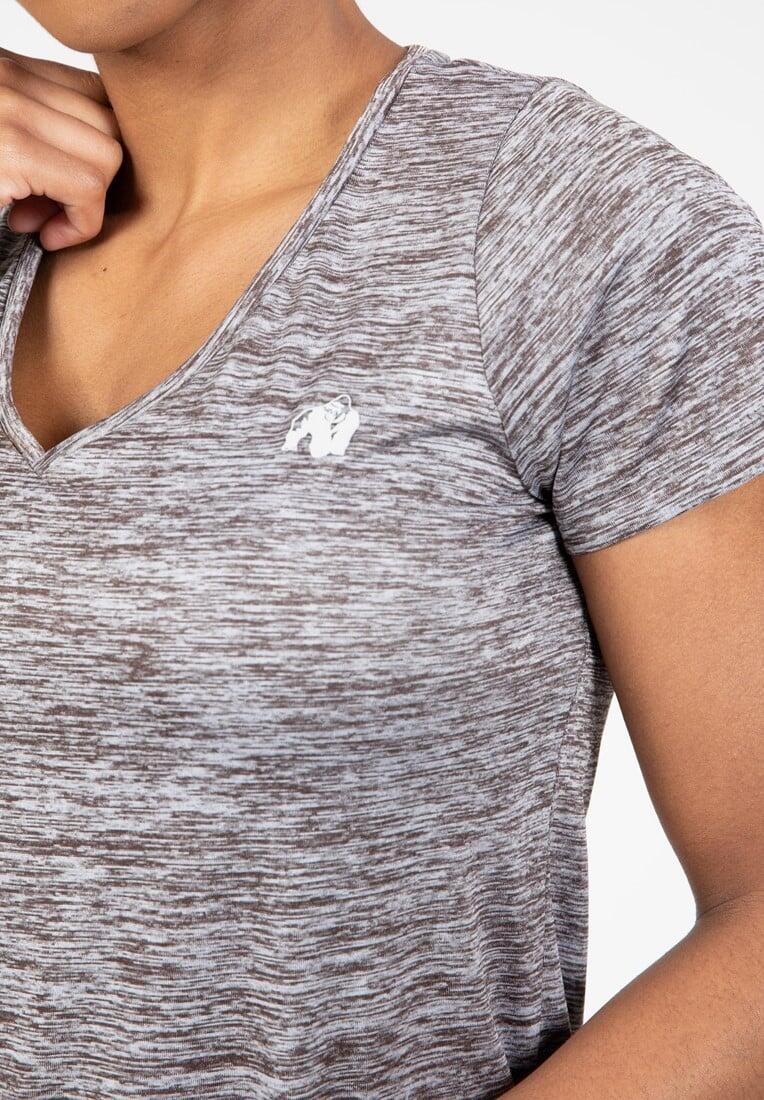 Elmira V-Neck T-Shirt - Grijs Melange 5/7
