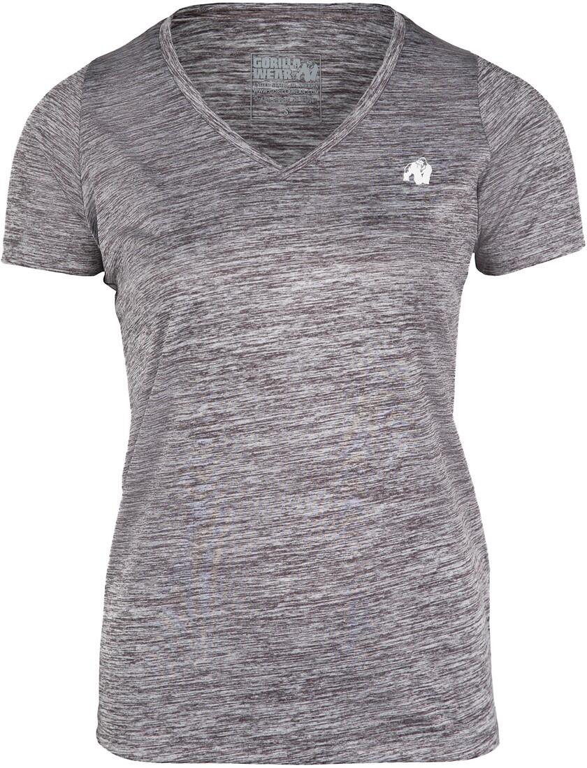 Elmira V-Neck Maglietta - Grau Melange 6/7