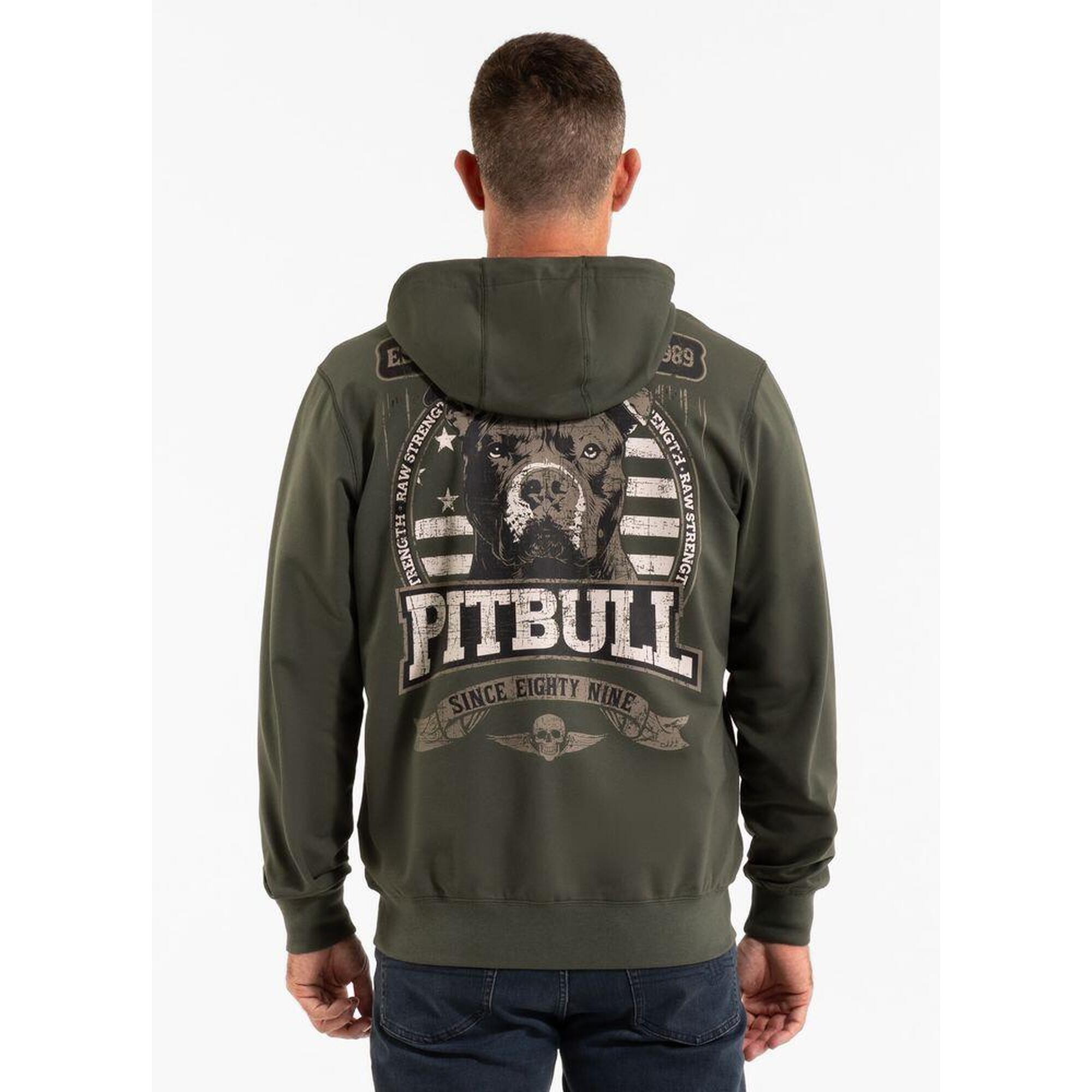 Hanorac cu glugă și fermoar pentru bărbați Pitbull Troublemaker