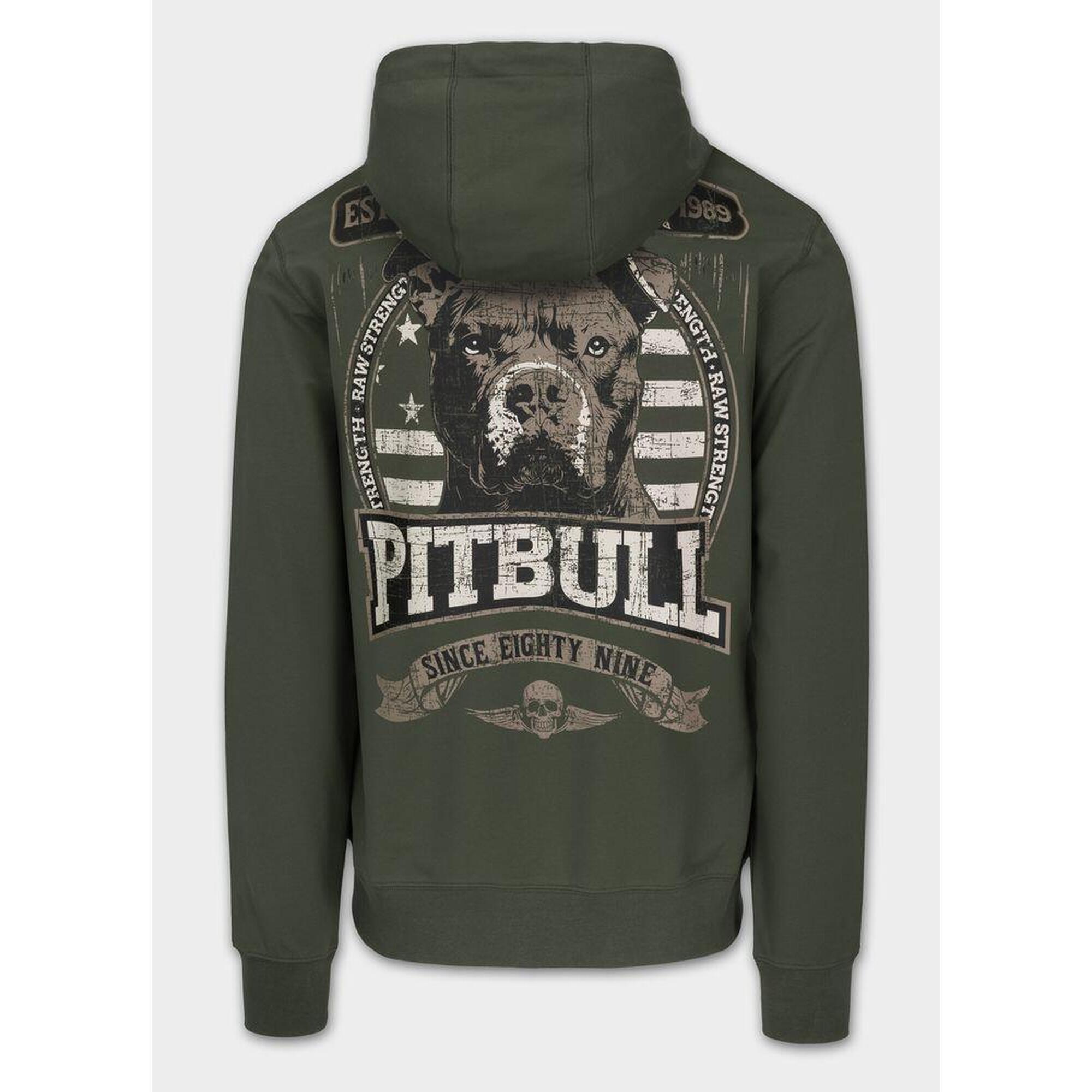 Hanorac cu glugă și fermoar pentru bărbați Pitbull Troublemaker