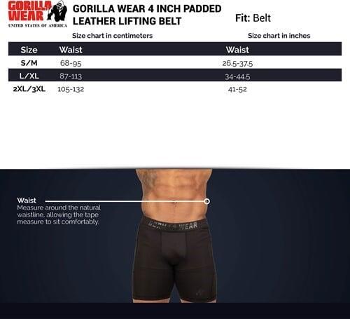 4 Inch Padded Leather Lifting Belt - Legergroen 2/6