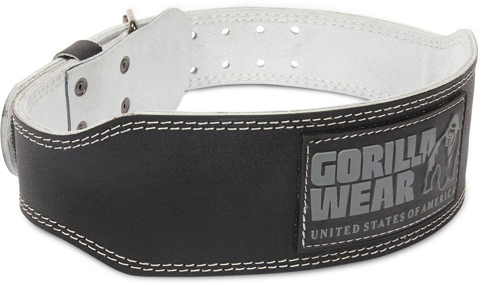 Cuir rembourré de 4 pouces Ceinture de levage - Noir/Grau -  S 4/6