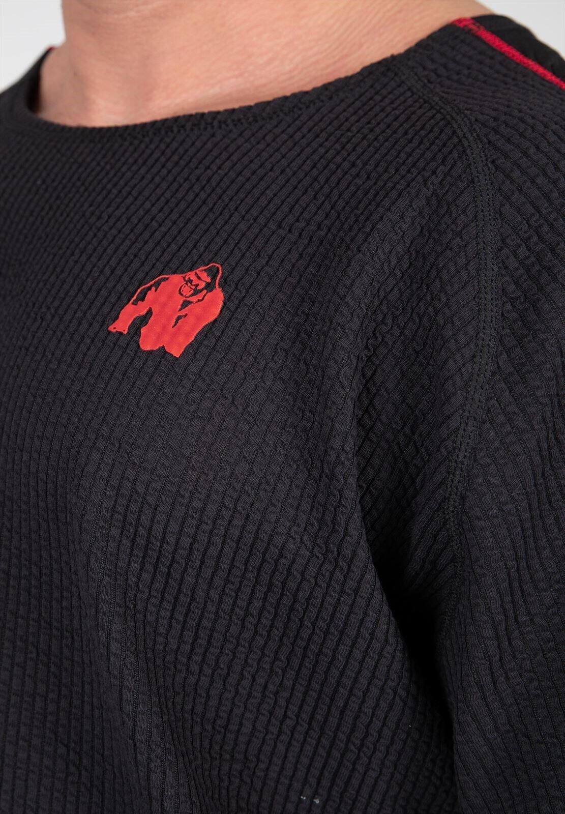 Buffalo Allenamento vecchia scuola Top - Nero/Rosso 5/7
