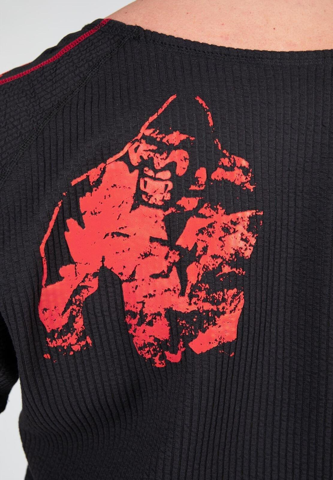 Buffalo Allenamento vecchia scuola Top - Nero/Rosso 6/7