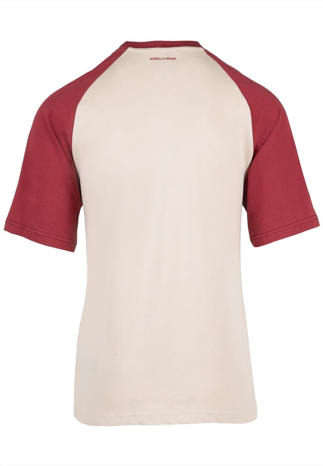 Logan Oversized T-Shirt - Beige/Rood 4/7
