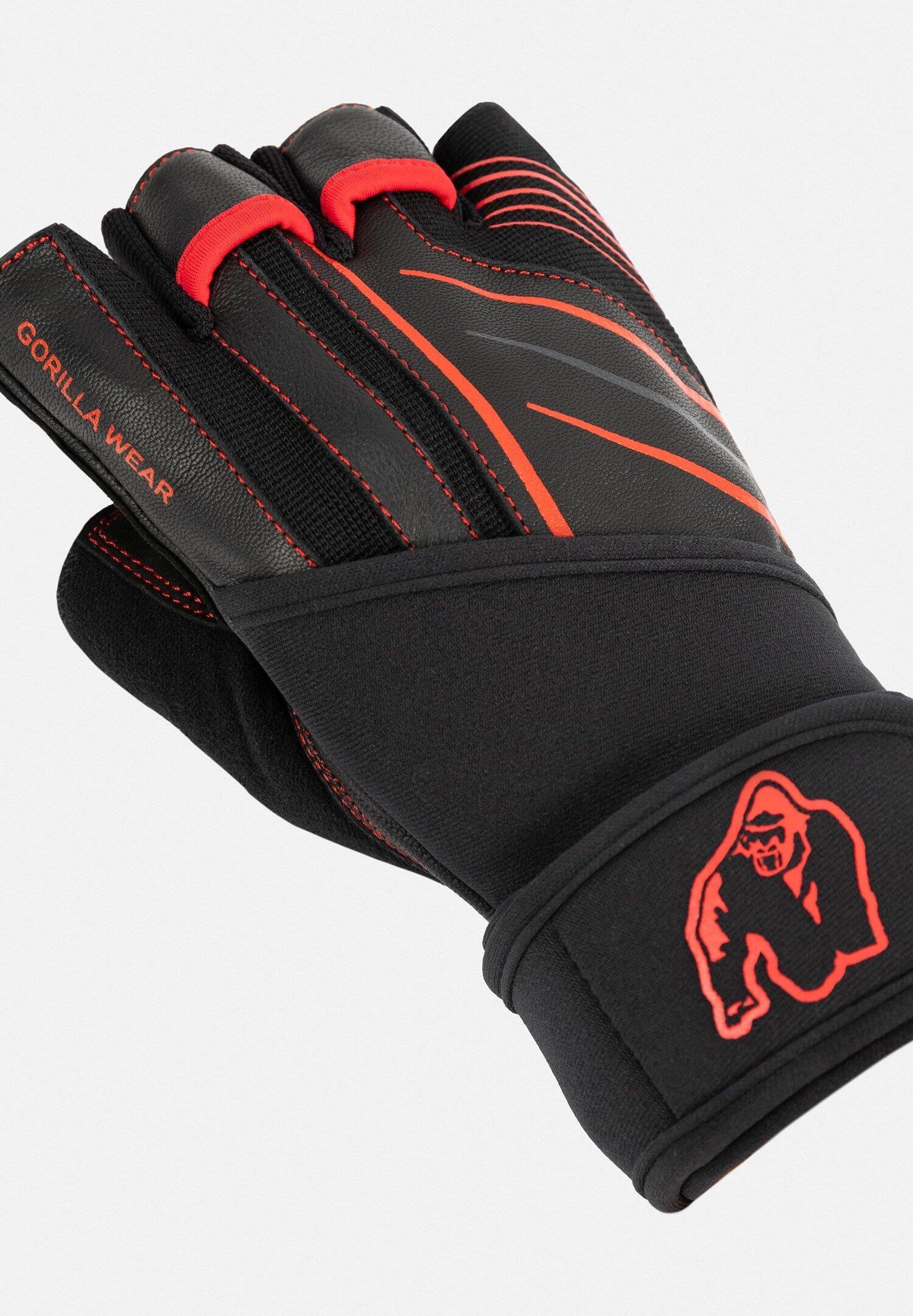 Dallas Wrist Wraps Gloves 2.0 - Noir/Rouge 2/3